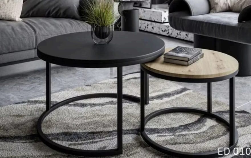 🪑 Table Basse Moderne – Lot de 2