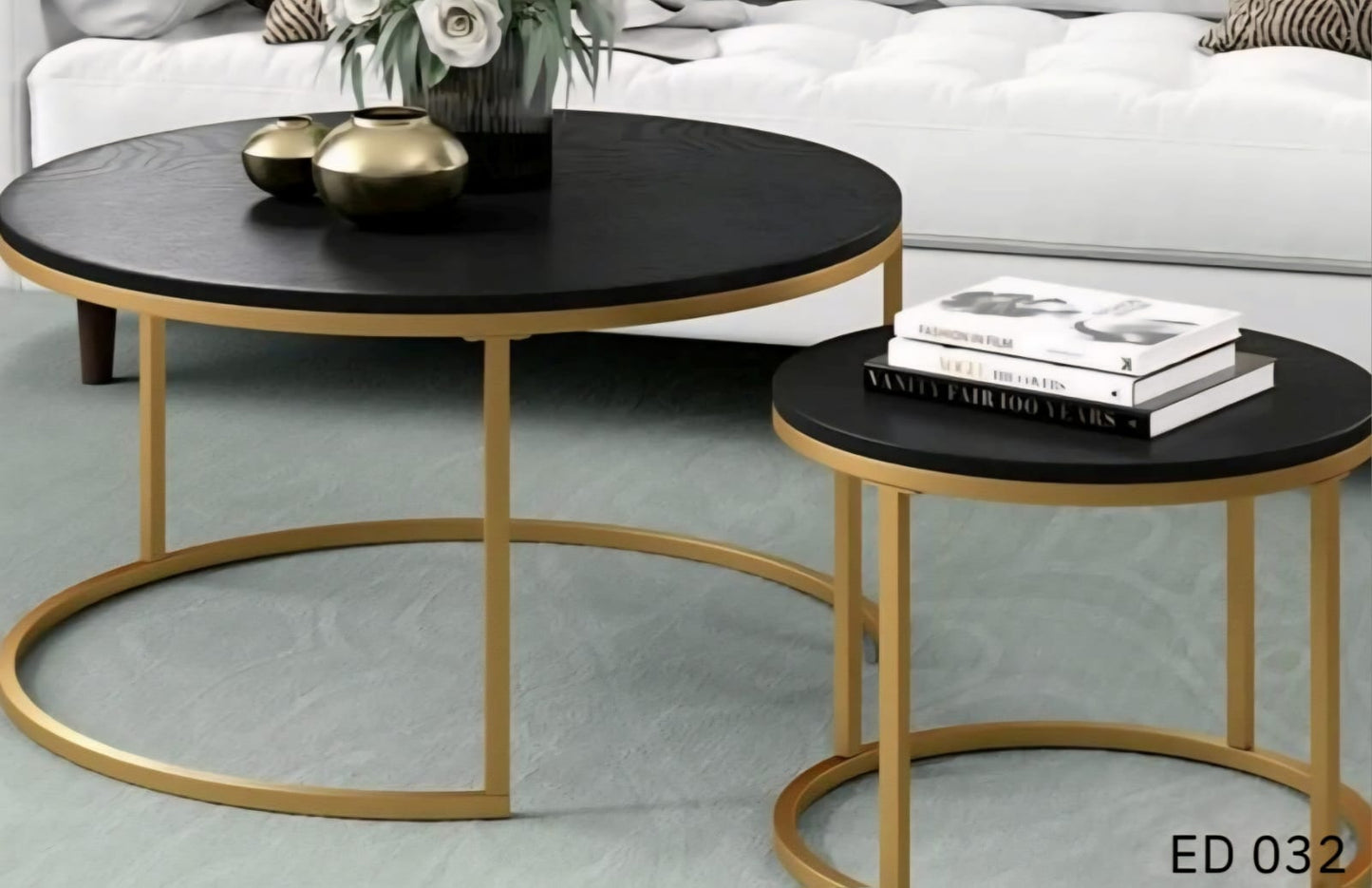 🪑 Table Basse Moderne – Lot de 2